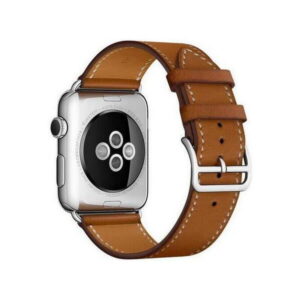 42mm Black Watch bracelet en cuir brun du bracelet montre pour Apple Montre