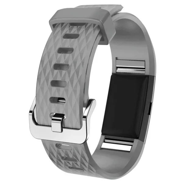 Silicone Watchband Band Strap Bracelet For Fitbit Charge 2 Replacement Bands - Image 3