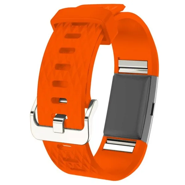 Silicone Watchband Band Strap Bracelet For Fitbit Charge 2 Replacement Bands - Image 5