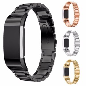 Classy Replacement Strap För Fitbit Charge 2 Tracker rostfritt stål armband armband