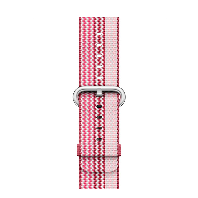 Apple Watch Band - Stripe Woven Nylon - Berry - WATCHBANDSMALL