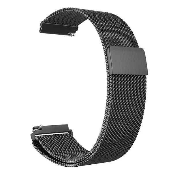 Gear S3 Frontier / Classic Watch Band Milanese Loop Justerbar Stainless Steel handrem Band - Svart - Bild 3