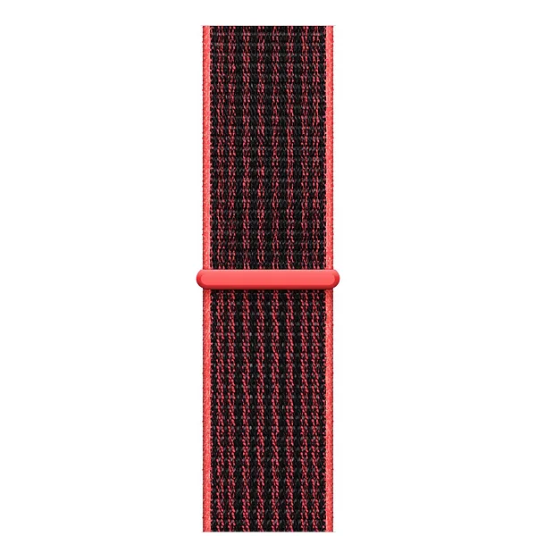 Apple Watch Band - Nylon Sport Loop -   kirkas Crimson - Kuva 3