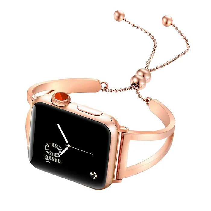 Apple Voir la bande Sortie Splendid Bracelet en acier inoxydable pour Apple Bracelet de montre pour les filles féminines Femmes - Image 9