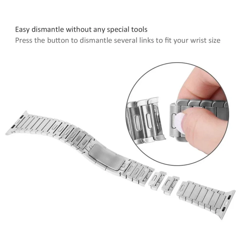 Apple Watch Link Bracelet Straps - Metal Link Bracelet Bands - Image 5