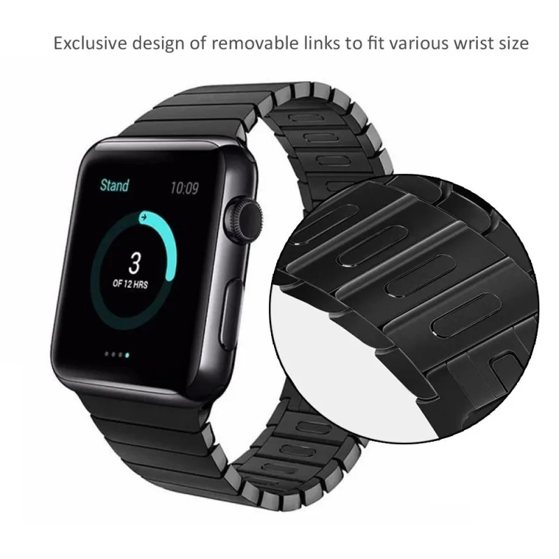 Apple Watch Link Bracelet Straps - Metal Link Bracelet Bands - Image 3