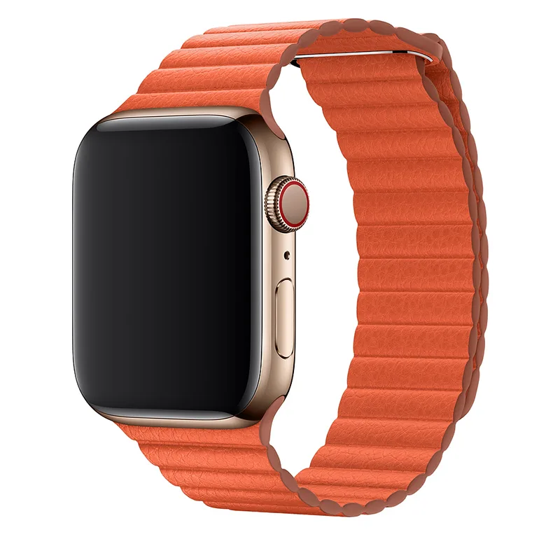 Watch Band for Apple Watch Series 4/3/2/1 Apple Watch Leather Loop Band Genuine Leather Wrist Strap