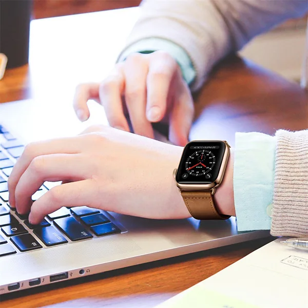 iWatch Band pour Apple Series Montre 4/3/2/1 Apple Sport Band Bracelet Véritable bracelet en cuir