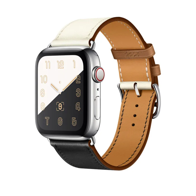 Apple Watch Strap 41mm Indigo/Craie/Orange Single Tour Leather Band 45mm