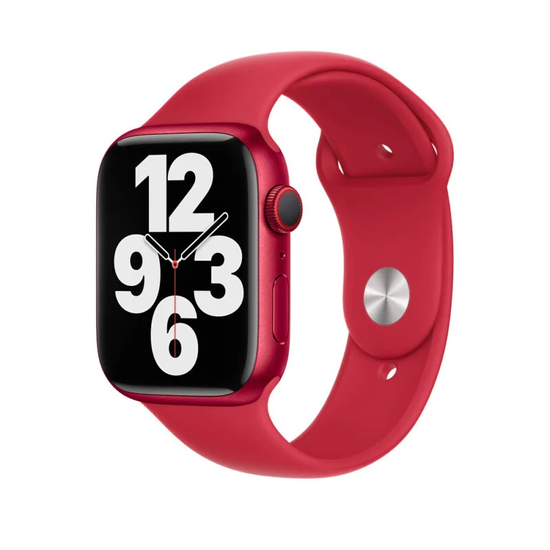 Apple Watch 41mm Sport Band 45mm Bright Green Silicone Apple Watch Band - Image 4