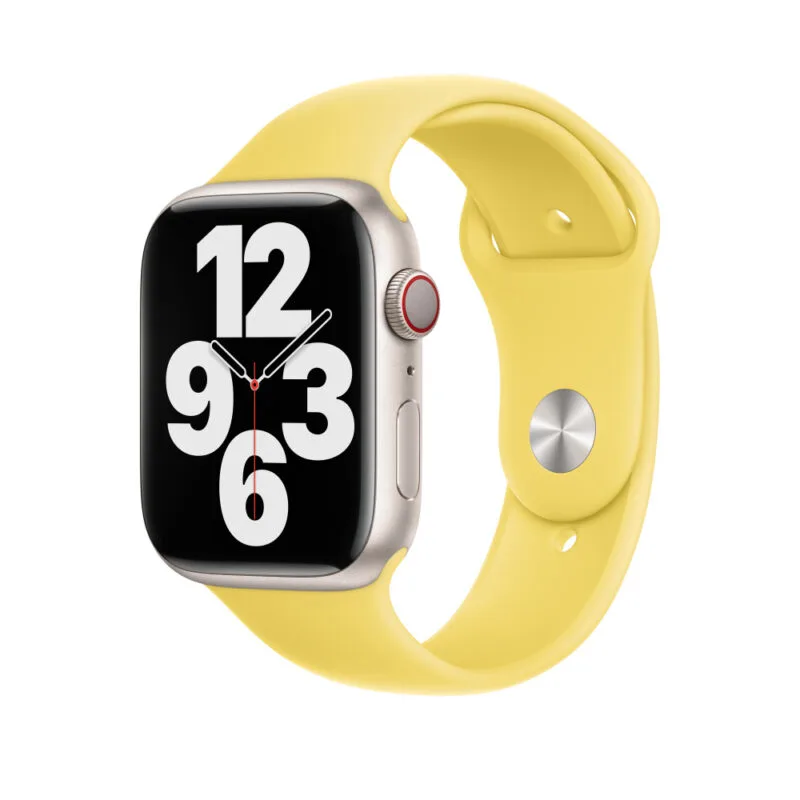 Apple Watch 41mm Sport Band 45mm Bright Green Silicone Apple Watch Band - Image 3