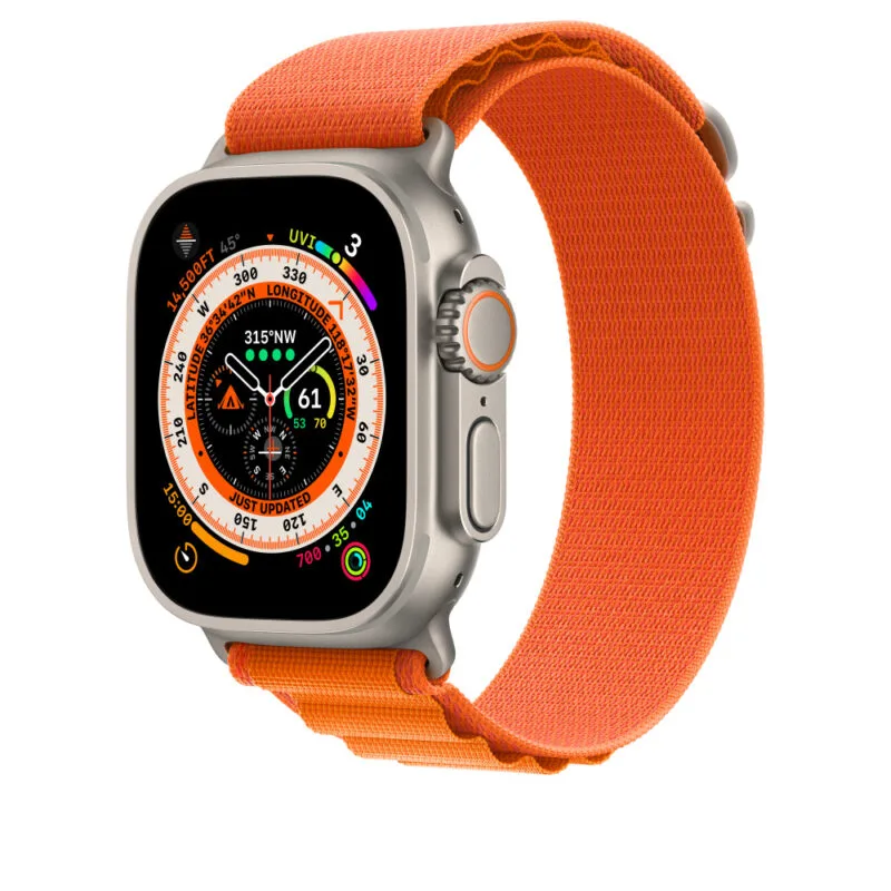 49mm オレンジ アルパイン ループ バンド Apple Watch アルパイン ループ 交換用ストラップ 45mm