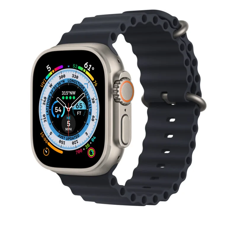 49mm Mignight Ocean Band Apple Watch Ocean Band Silikonrem 45mm
