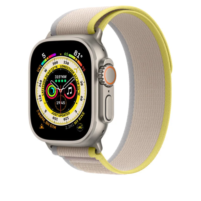 49mm Yellow/Beige Trail Loop Band Apple Watch Trail Loop Replacement Strap 45mm