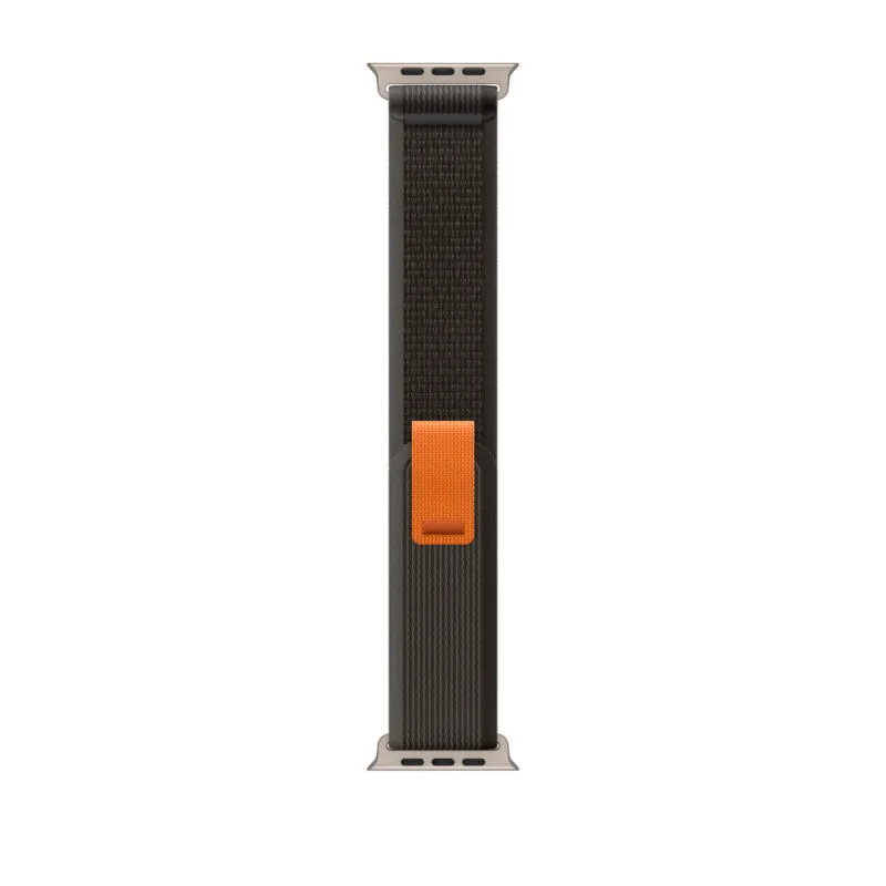 49mm Black/Gray Trail Loop Band Apple Watch Trail Loop Replacement Strap 45mm - Afbeelding 2