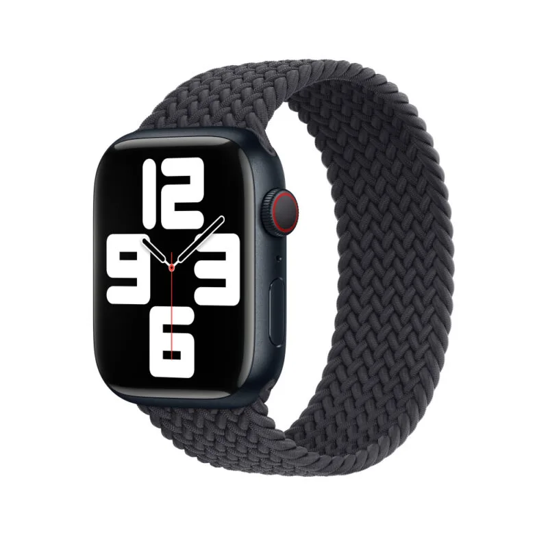 Apple Watch 41mm Midnight Braided Solo Loop Band 45mm Midnight Stretchable Braided Solo Loop Strap