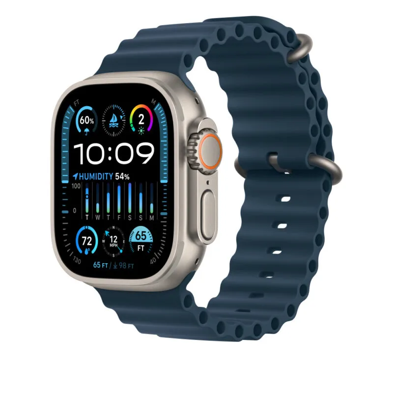 49mm Niebieski pasek oceaniczny Apple Watch Pasek oceaniczny Silikonowy pasek zastępczy 45 mm