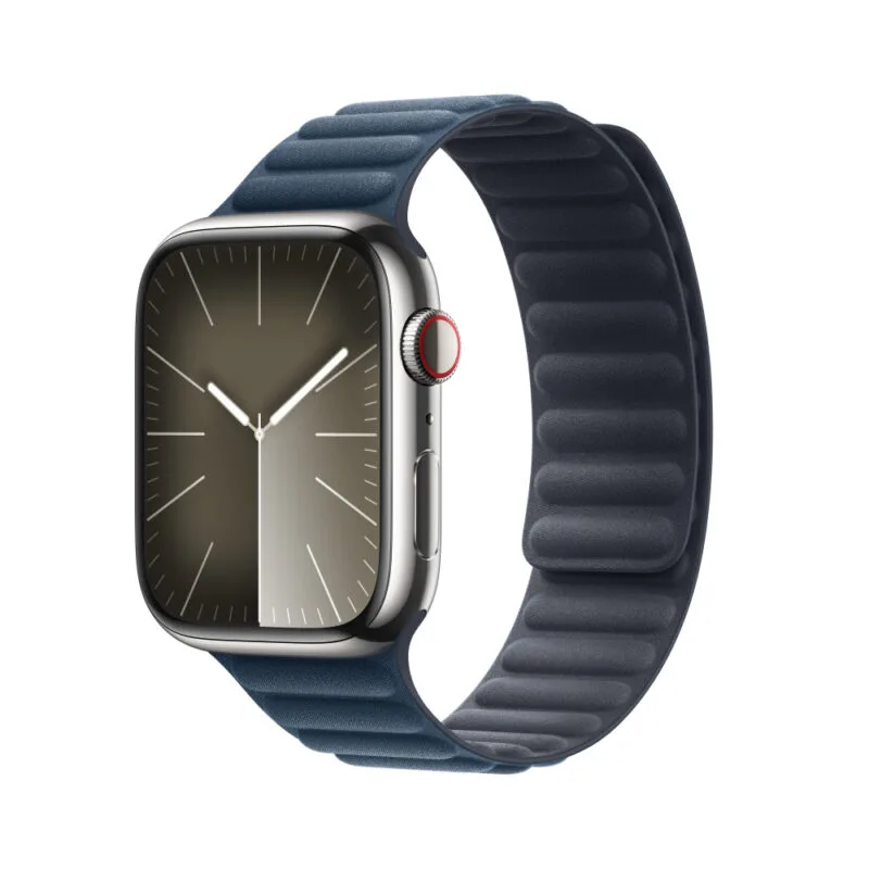 45mm Pacific Blue Magnetic Link Apple Watch FineWoven Magnetic Link Replacement Strap 41mm
