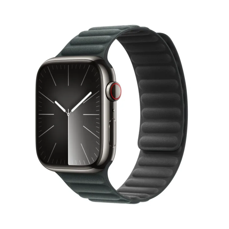 41mm Ever Green Magnetic Link Apple Watch FineWoven Magnetic Link Replacement Strap 45mm