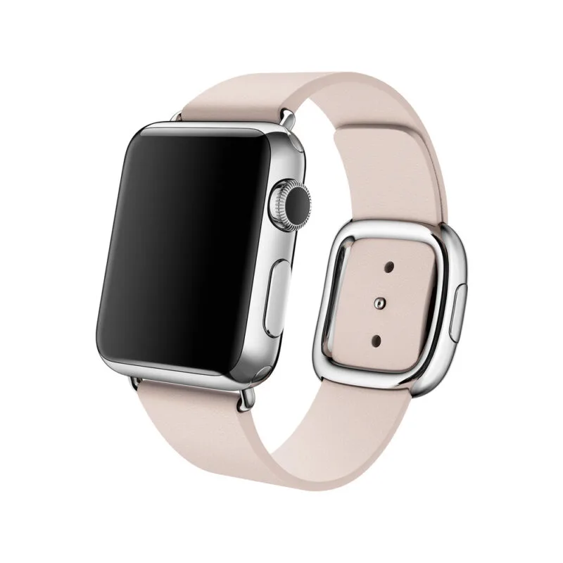 Apple Watch-rem 41 mm myk rosa moderne spenne 45 mm skinnbånd