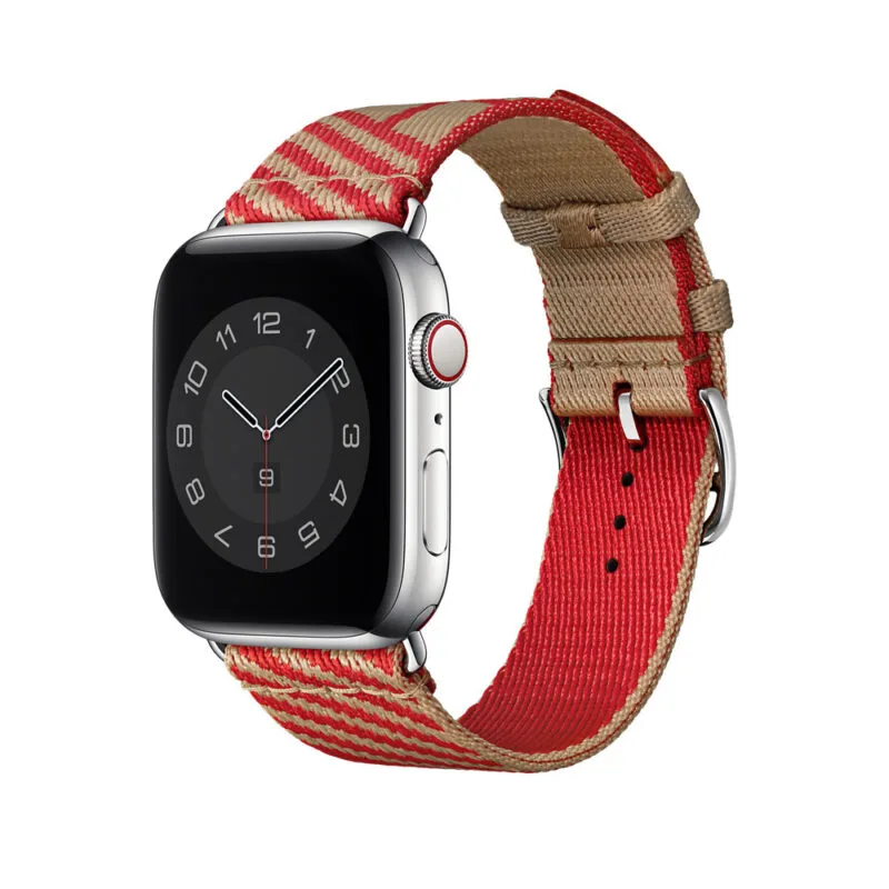 Apple Watch Ranneke 41mm Kraft/Rouge de Coeur Jumping Single Tour Nylon Ranneke 45mm