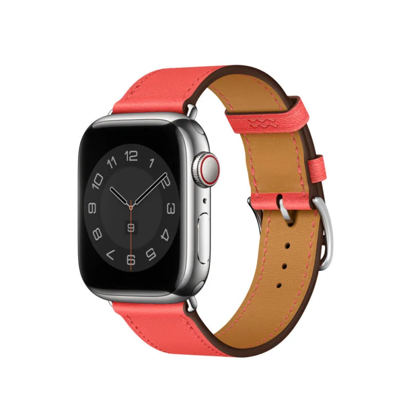 Apple Watch Strap 41mm Rose Texas Single Tour Leather Band 45mm