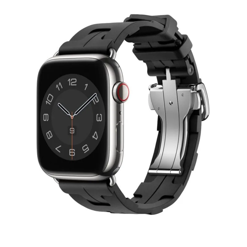 Apple Watch Strap 41mm Noir Kilim Single Tour Silicone Band 45mm