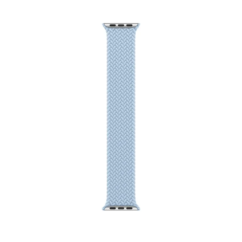 Apple Watch Braided Solo Loop Light Blue Stretchable Braided Solo Loop Strap 41mm / 45mm - Image 2