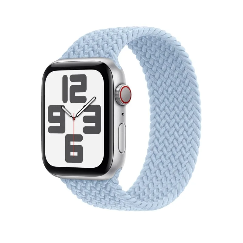 Apple Watch Braided Solo Loop Light Blue Stretchable Braided Solo Loop Strap 41mm / 45mm
