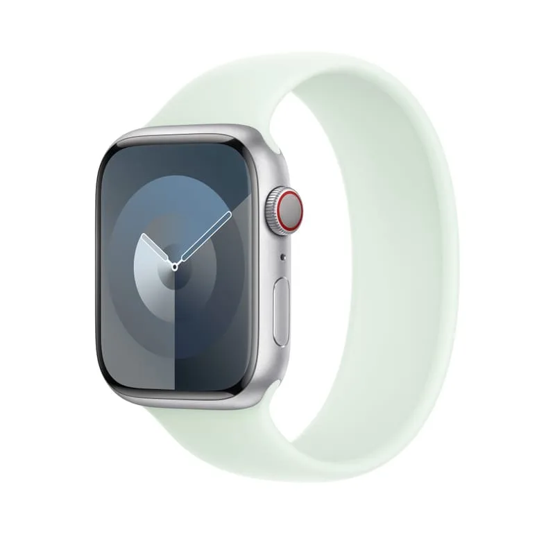Apple Watch Solo Loop Band 41mm 45mm Soft Mint iWatch Stretchable Silicone Strap