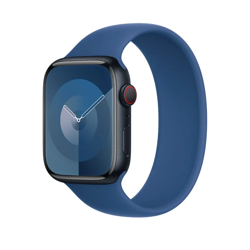 Apple Watch Solo Loop Band 41mm 45mm Ocean Blue iWatch Stretchable Silicone Strap