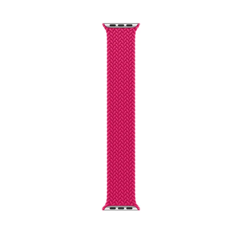 Apple Watch Braided Solo Loop Raspberry Stretchable Braided Solo Loop Strap 41mm / 45mm - Image 2