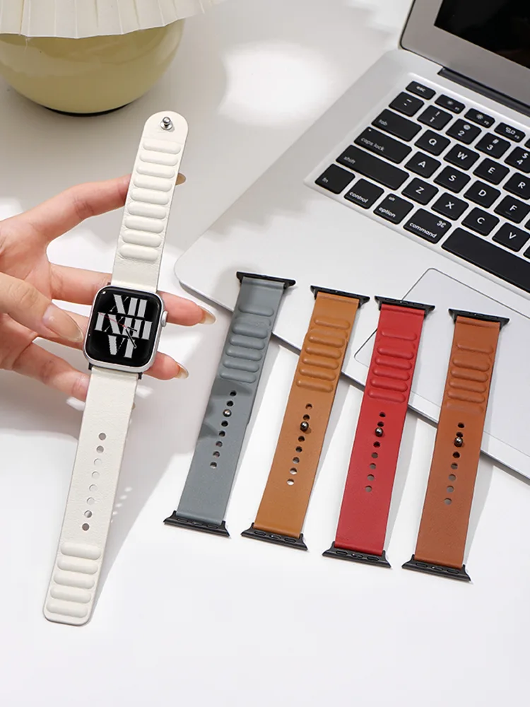 Pacifier Buckle Magnetic Leather Band - Afbeelding 3