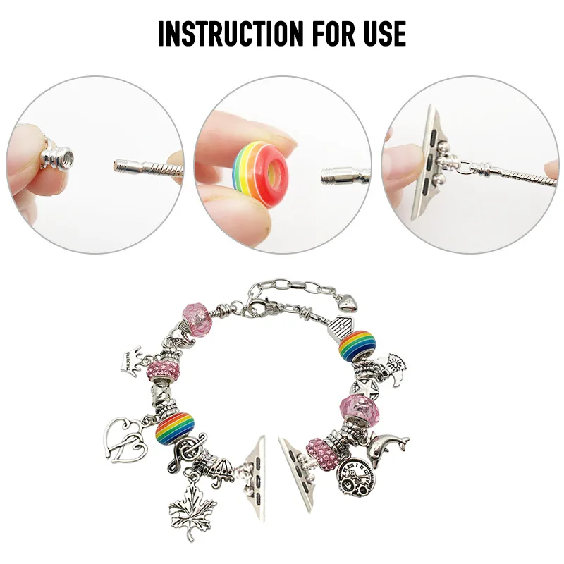 DIY Love Series Beaded Bracelet Band - Obraz 4