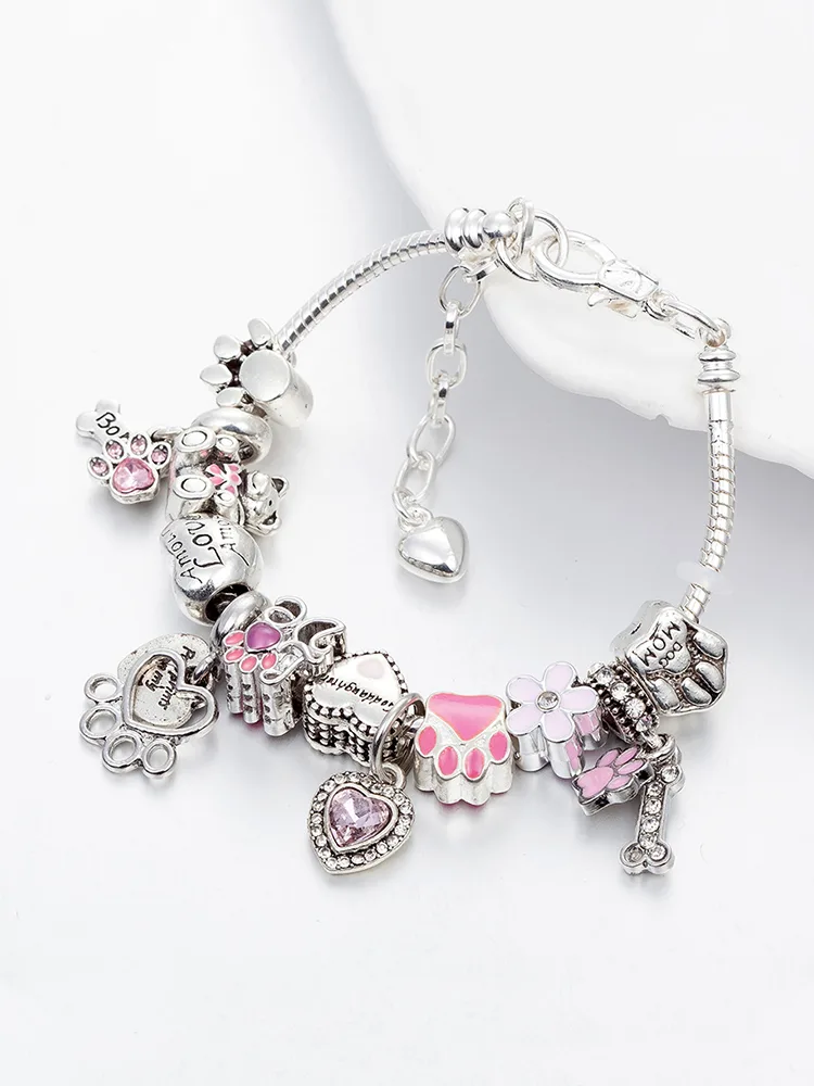 Cute Paws Crystal Beaded Band - Imagen 3