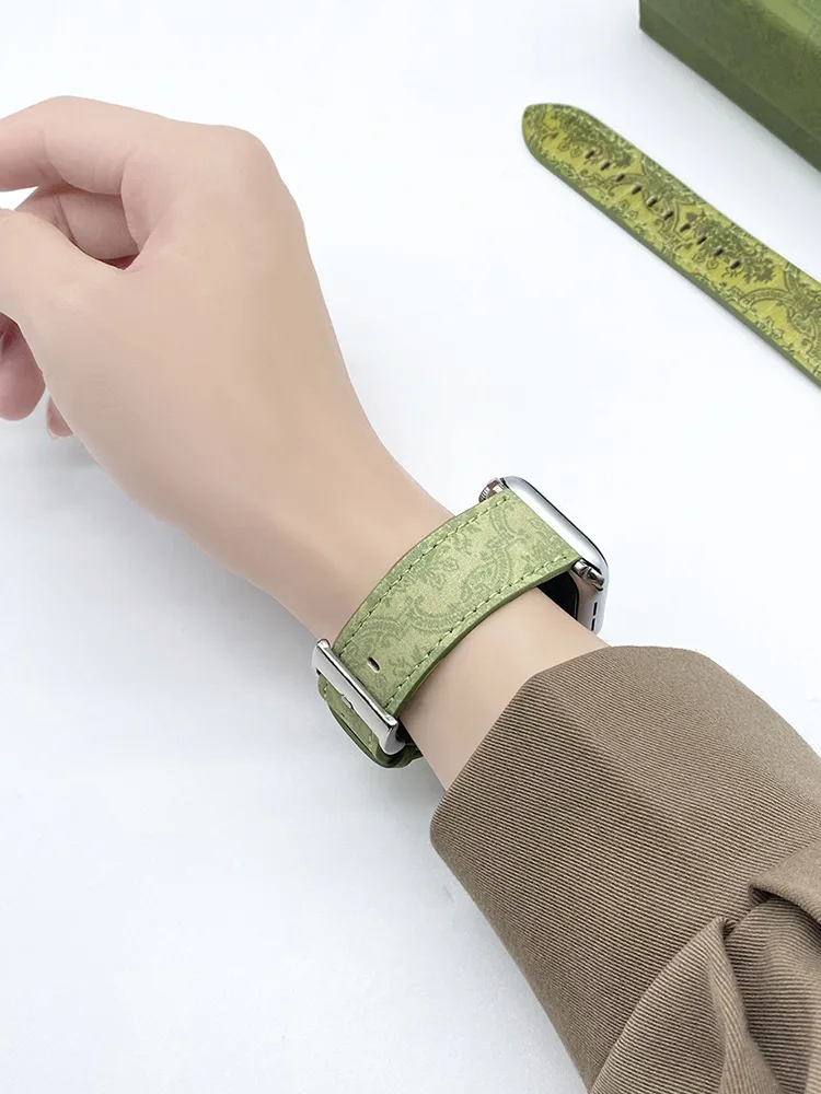 Creative Printed Green Leather Band - Imagine 3