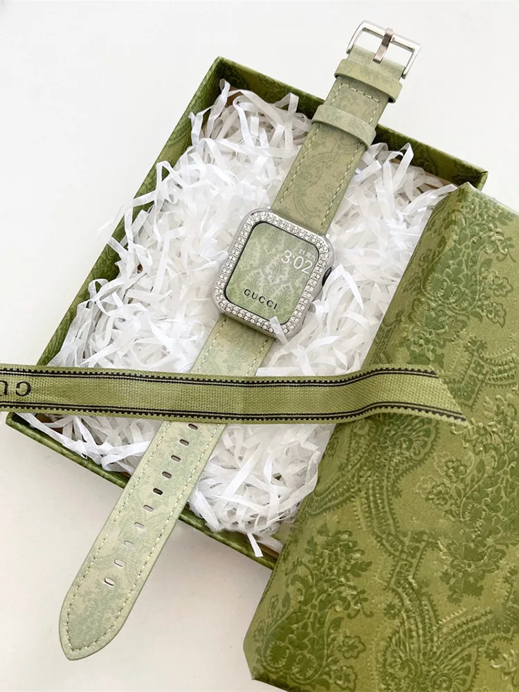 Creative Printed Green Leather Band - Imagine 2