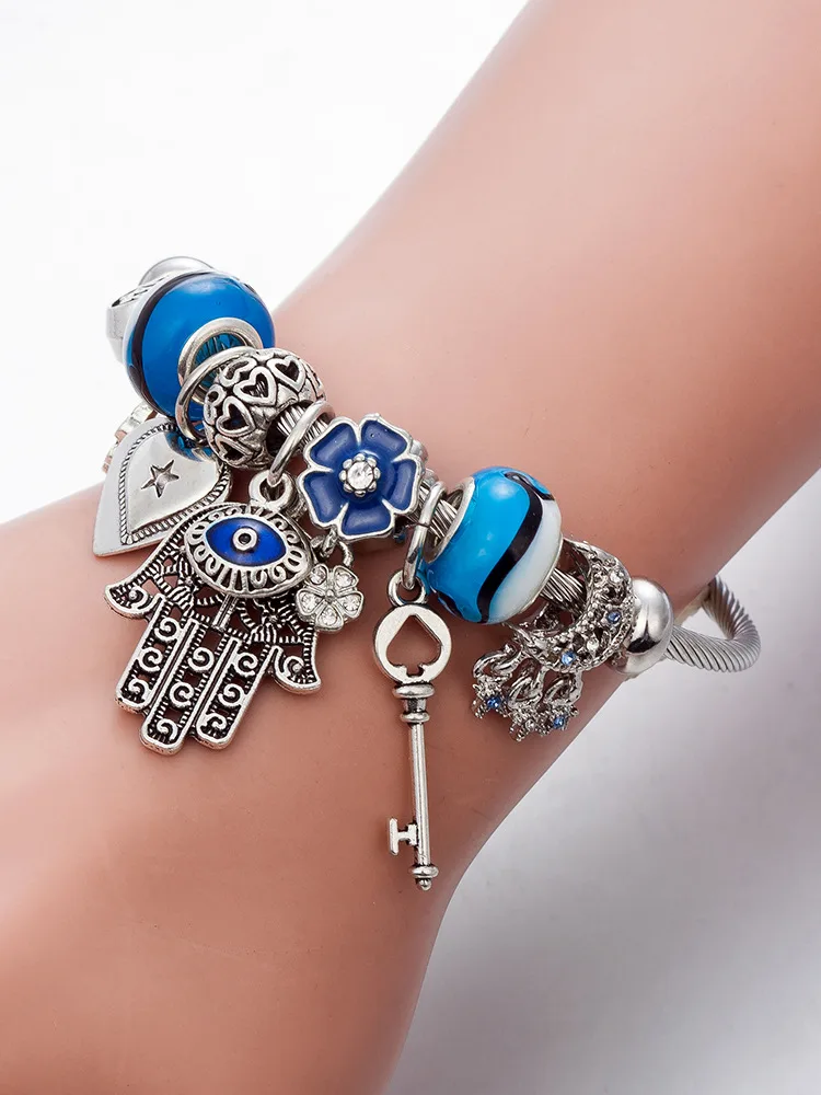 Evil Eye Crystal Beaded Band - Image 2