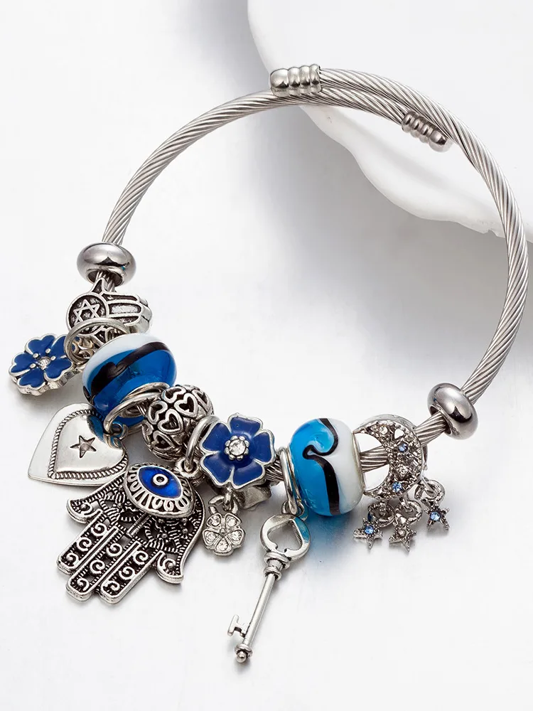 Evil Eye Crystal Beaded Band - Image 3