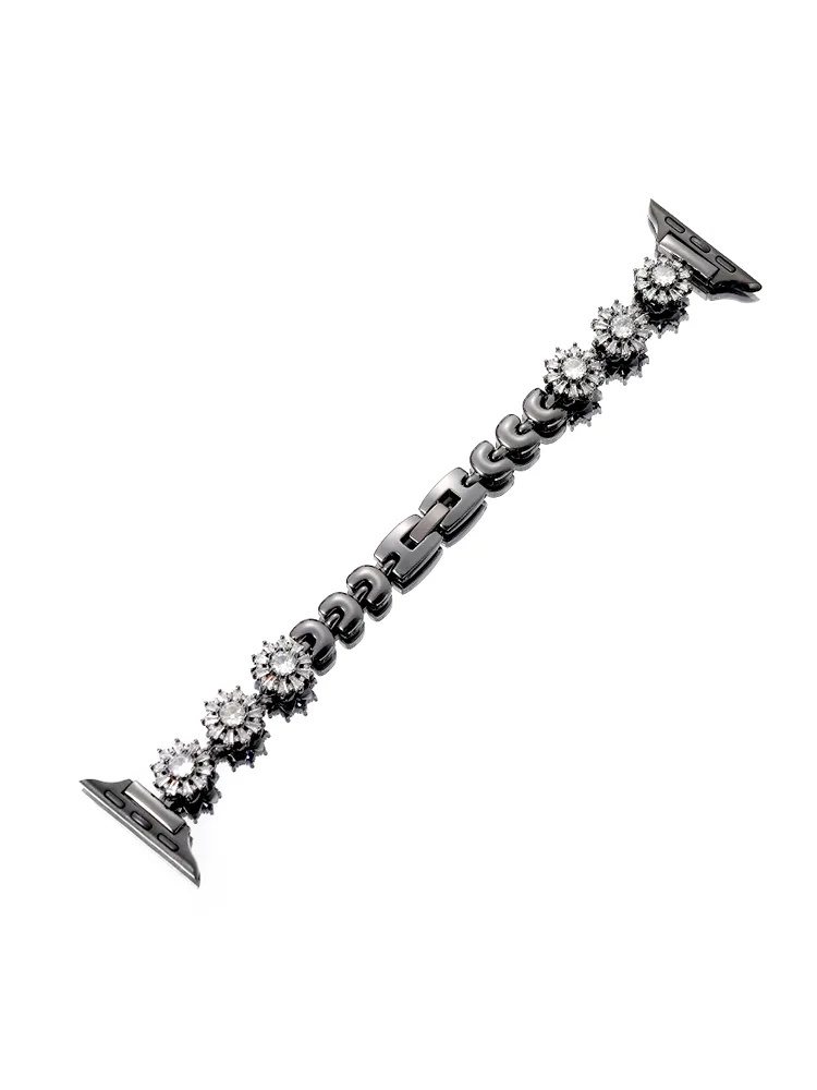 Rotating Snowflakes Zircon Stainless Steel Band - Afbeelding 8