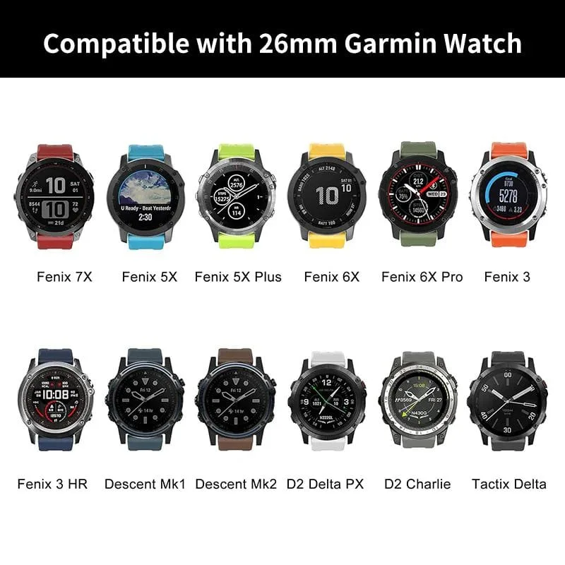 Stainless Steel Metal Band for GARMIN Watches 26mm - Image 4