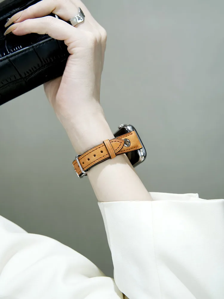 Vintage-paneled Leather Band - Kép 3