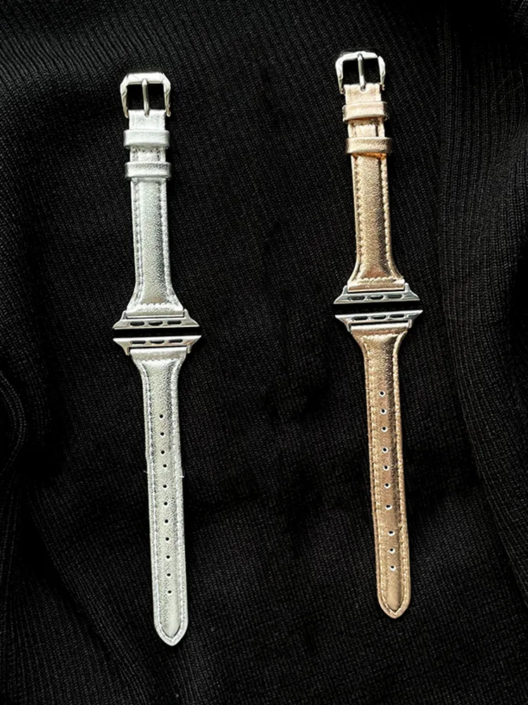 Slim Shiny Leather Band - Image 3