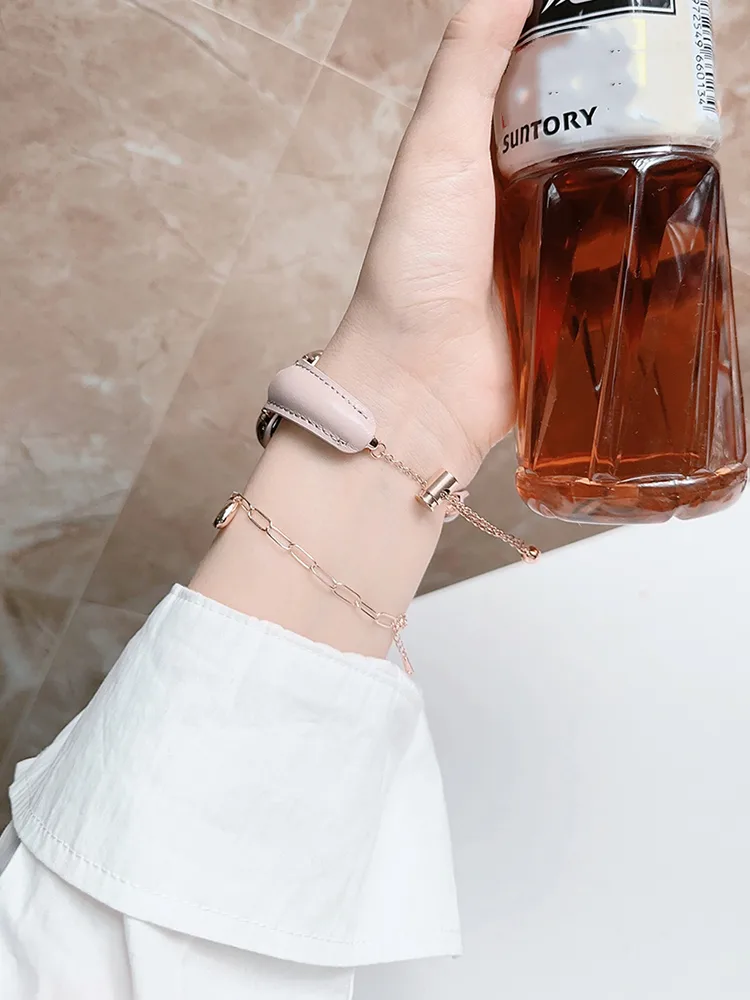 D-shaped Bracelet Leather Band - Image 2