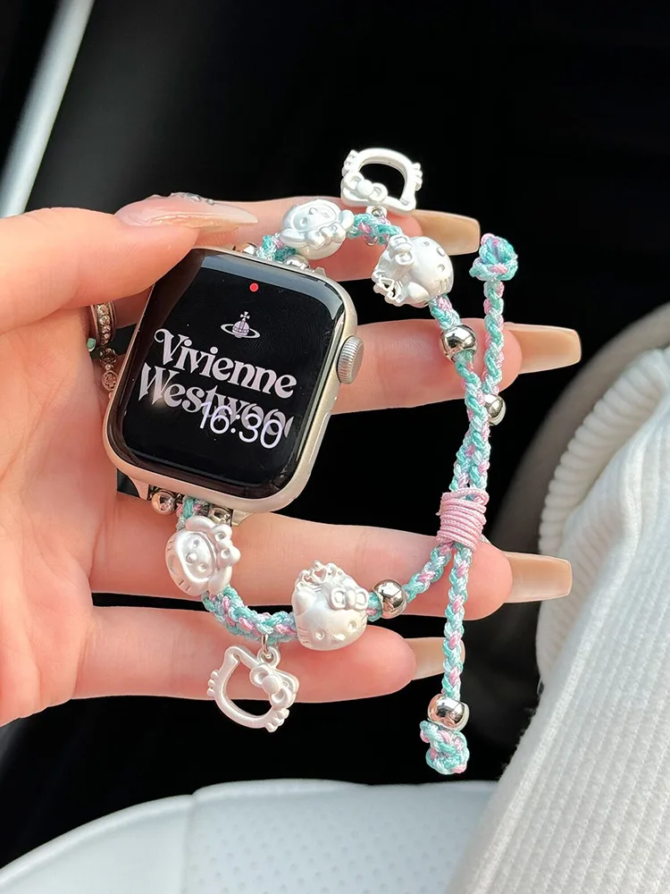 Kitty Charm Braided Nylon Band - Image 2