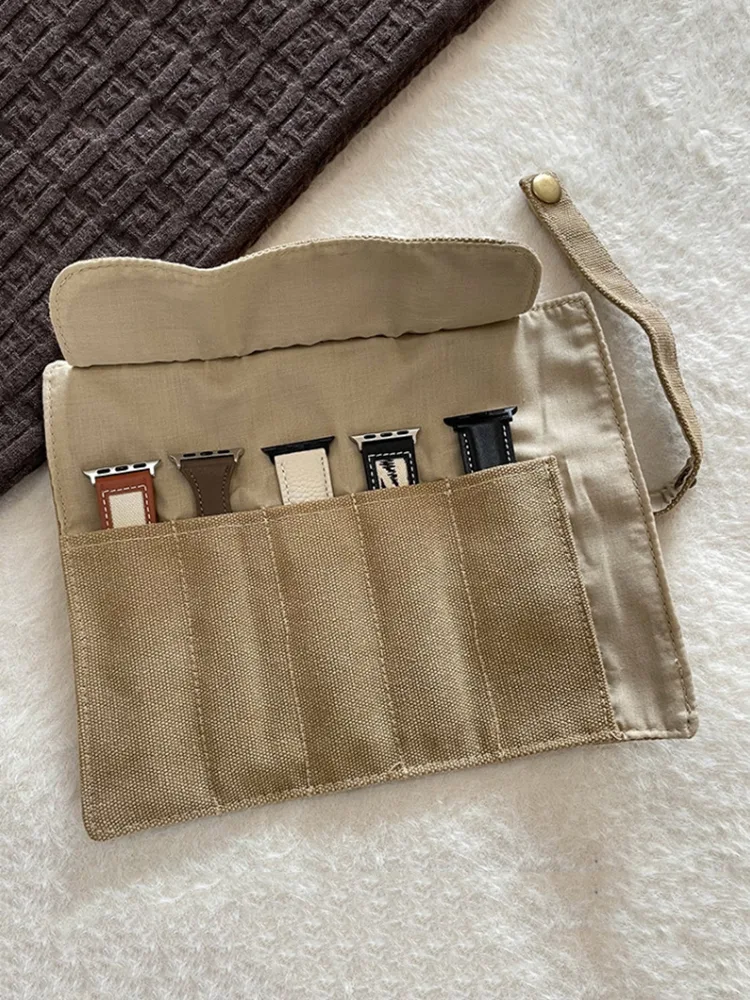 Nylon Canvas Watch Band Storage Bag - Imagine 2