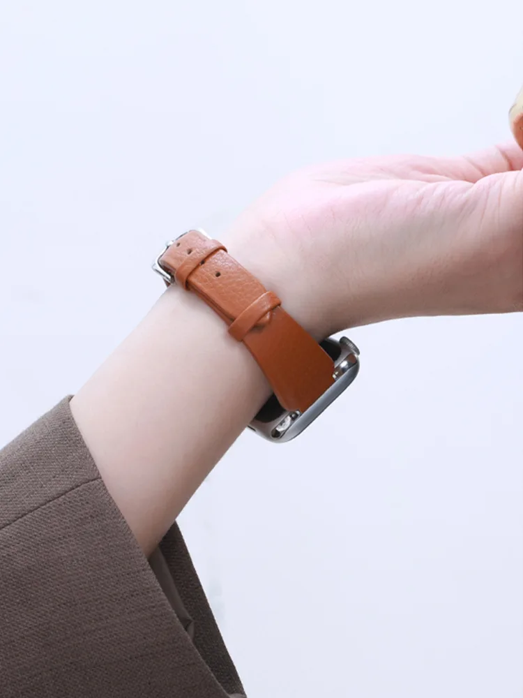 Vase-shaped Pebbled Leather Band - Kép 3