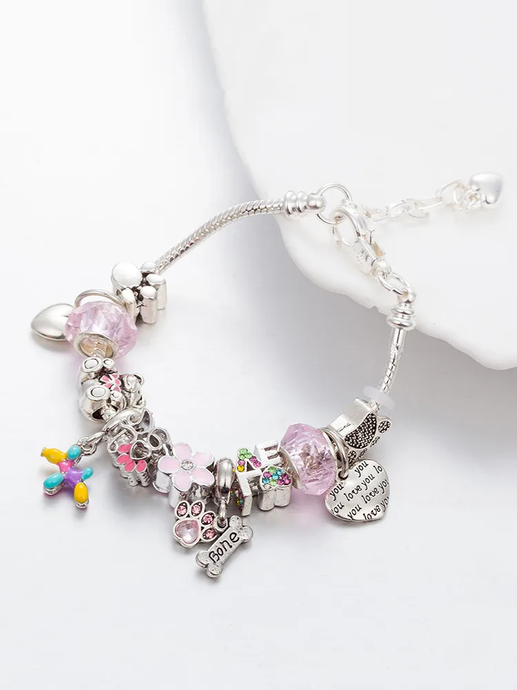 Pink Paw Crystal Beaded Band - Immagine 3