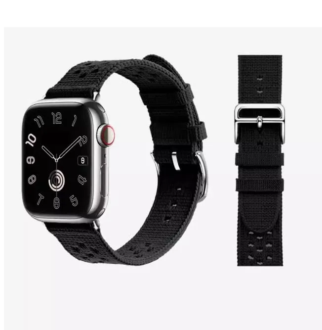 Apple Watch Tricot Single Tour 41mm / 45mm Black Tricot Single Tour Nylon Band