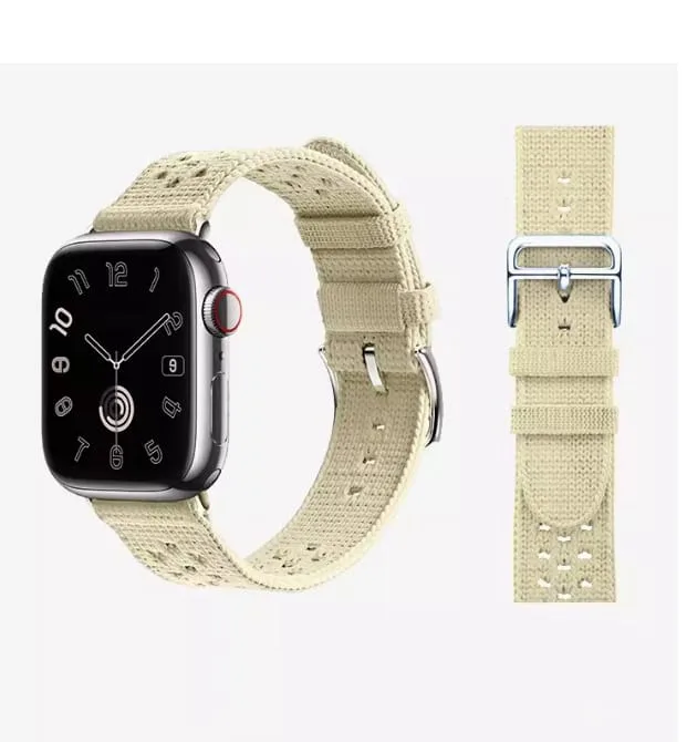 Apple Watch Tricot Single Tour 41 mm / 45mm Bandă de nailon Starlight Tricot Single Tour
